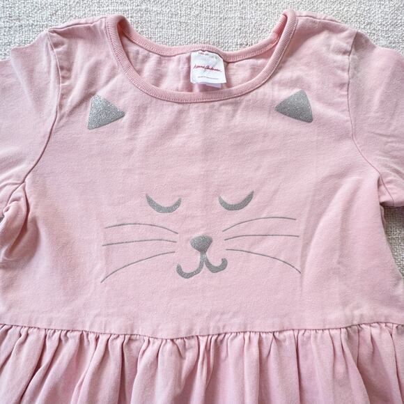 Hanna Andersson Pink Cat Dress PLAY 10 - Picture 2 of 9